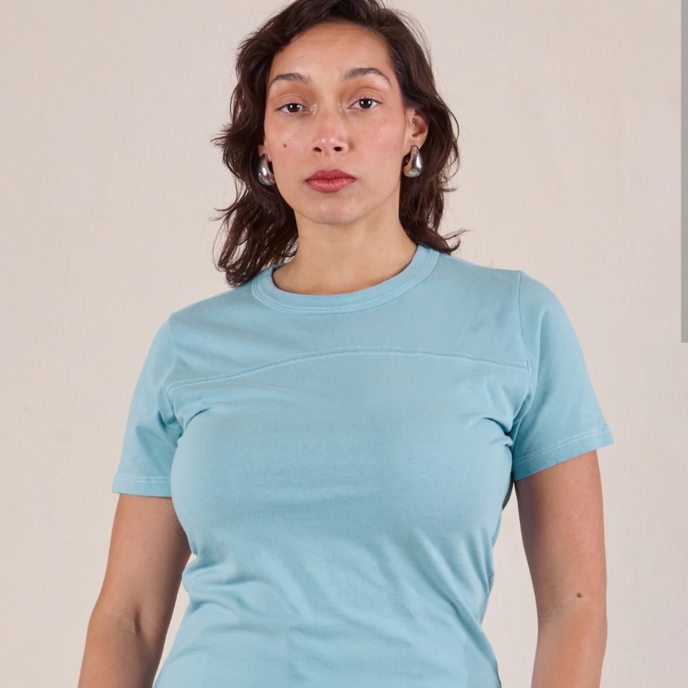 Big Bud Varisty Tee Ligjt Blue Short Sleeve Tee L